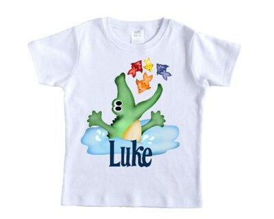 Alligator Jumping Personalized Shirt - Short Sleeves - Long Sleeves - image1